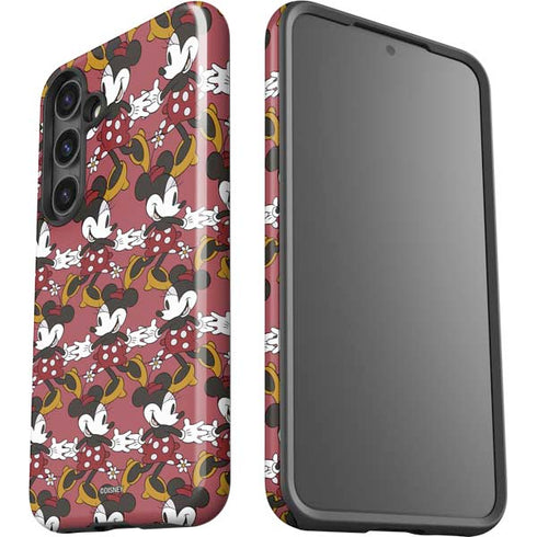 Disney Minnie Mouse Dancing Pattern Galaxy S25 Impact Case